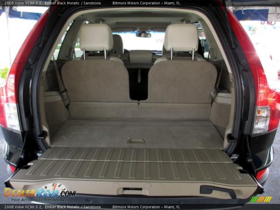 2008 Volvo XC90 3.2 Ember Black Metallic / Sandstone Photo #7