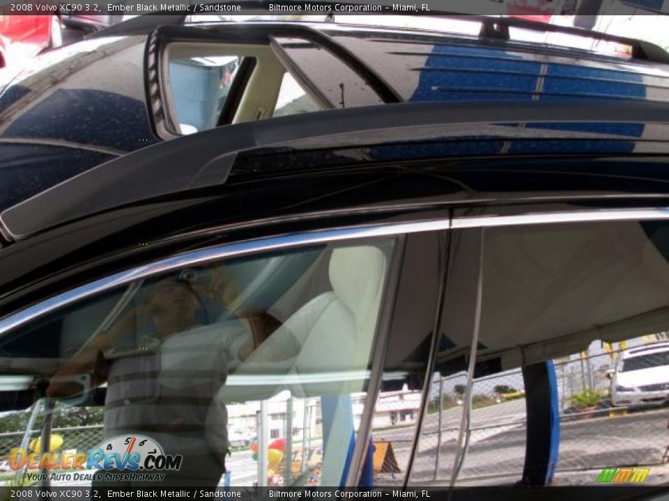 2008 Volvo XC90 3.2 Ember Black Metallic / Sandstone Photo #8