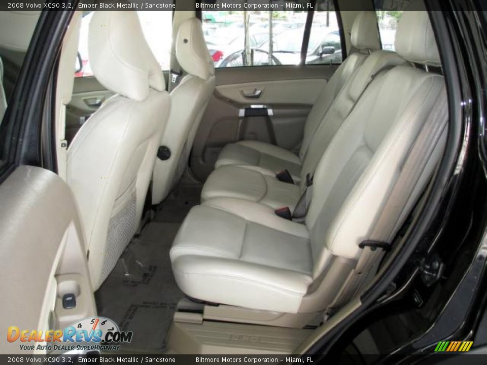 2008 Volvo XC90 3.2 Ember Black Metallic / Sandstone Photo #10