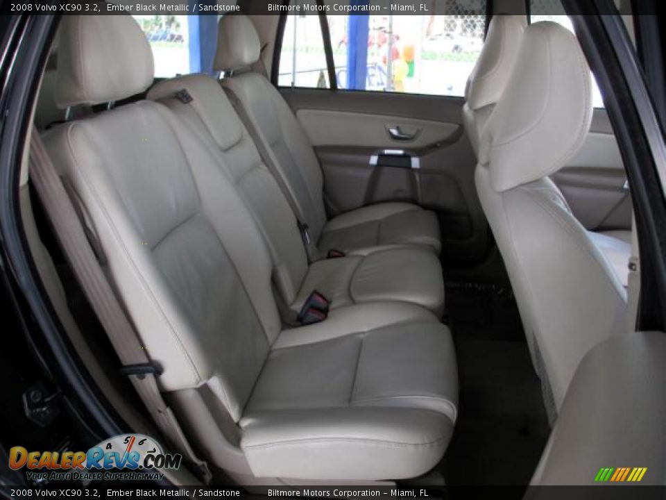 2008 Volvo XC90 3.2 Ember Black Metallic / Sandstone Photo #12