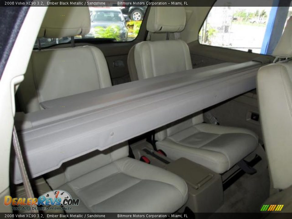 2008 Volvo XC90 3.2 Ember Black Metallic / Sandstone Photo #13
