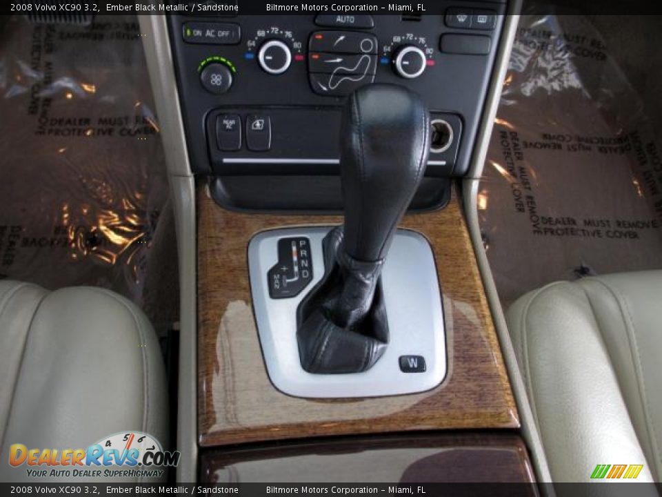 2008 Volvo XC90 3.2 Ember Black Metallic / Sandstone Photo #17