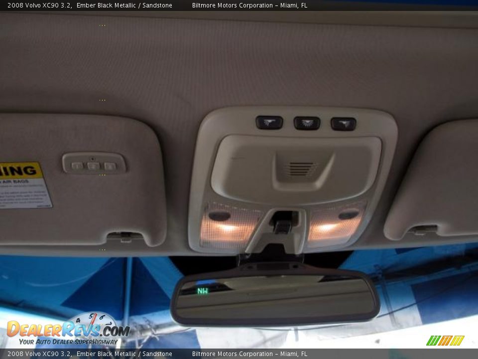 2008 Volvo XC90 3.2 Ember Black Metallic / Sandstone Photo #18