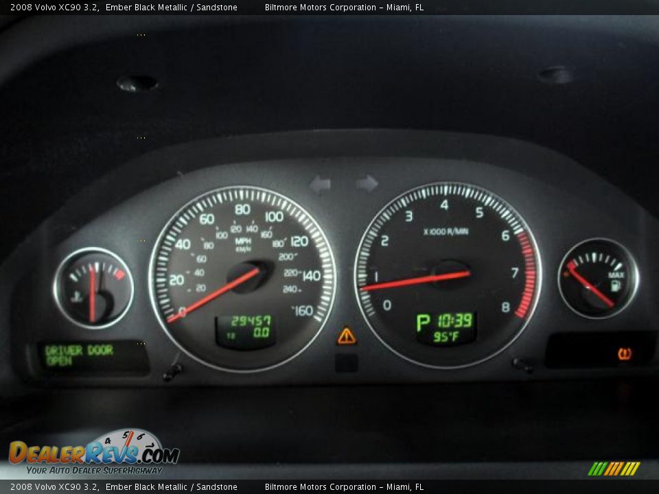 2008 Volvo XC90 3.2 Ember Black Metallic / Sandstone Photo #19