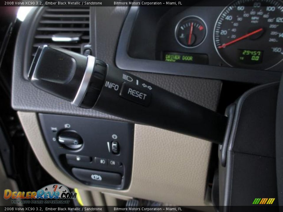 2008 Volvo XC90 3.2 Ember Black Metallic / Sandstone Photo #20