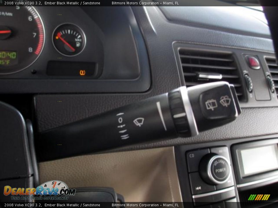 2008 Volvo XC90 3.2 Ember Black Metallic / Sandstone Photo #21