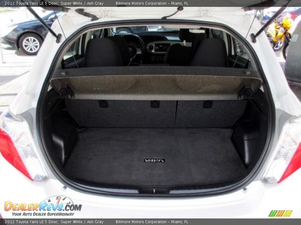 2012 Toyota Yaris LE 5 Door Super White / Ash Gray Photo #7