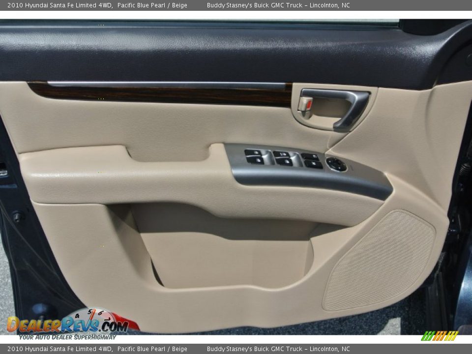 2010 Hyundai Santa Fe Limited 4WD Pacific Blue Pearl / Beige Photo #8