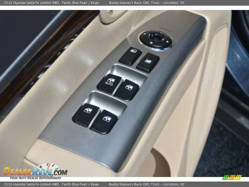 2010 Hyundai Santa Fe Limited 4WD Pacific Blue Pearl / Beige Photo #9