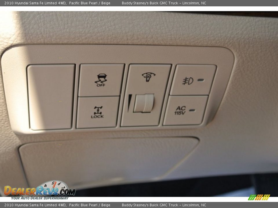 2010 Hyundai Santa Fe Limited 4WD Pacific Blue Pearl / Beige Photo #12