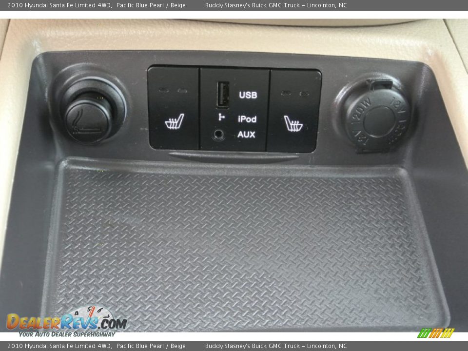 2010 Hyundai Santa Fe Limited 4WD Pacific Blue Pearl / Beige Photo #14