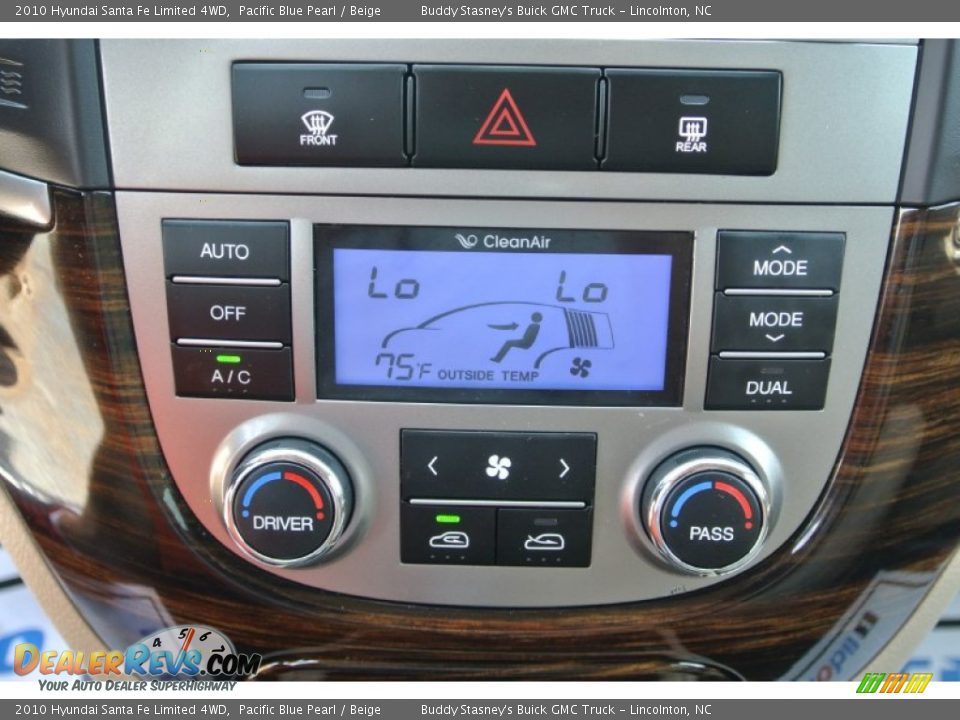 2010 Hyundai Santa Fe Limited 4WD Pacific Blue Pearl / Beige Photo #15