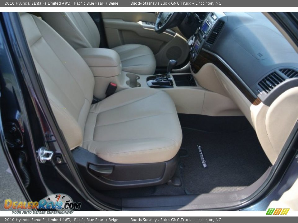 2010 Hyundai Santa Fe Limited 4WD Pacific Blue Pearl / Beige Photo #21