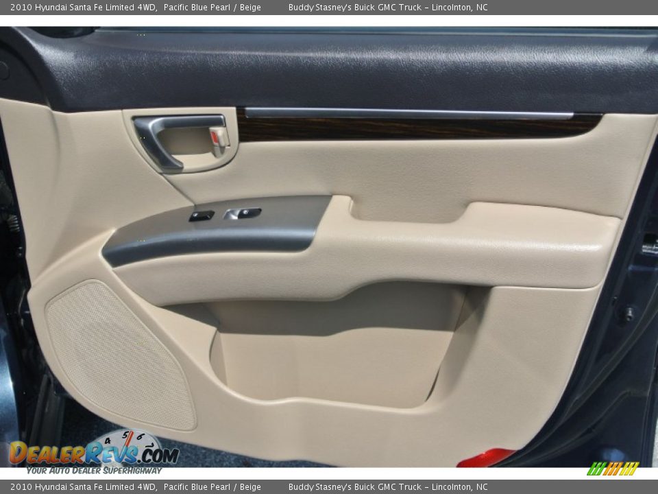 2010 Hyundai Santa Fe Limited 4WD Pacific Blue Pearl / Beige Photo #22