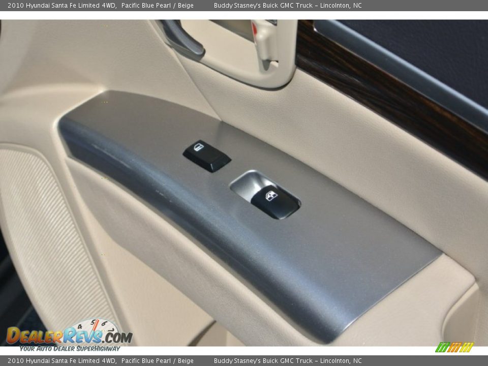 2010 Hyundai Santa Fe Limited 4WD Pacific Blue Pearl / Beige Photo #23