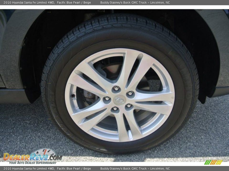 2010 Hyundai Santa Fe Limited 4WD Pacific Blue Pearl / Beige Photo #24