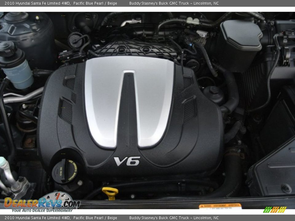 2010 Hyundai Santa Fe Limited 4WD Pacific Blue Pearl / Beige Photo #25