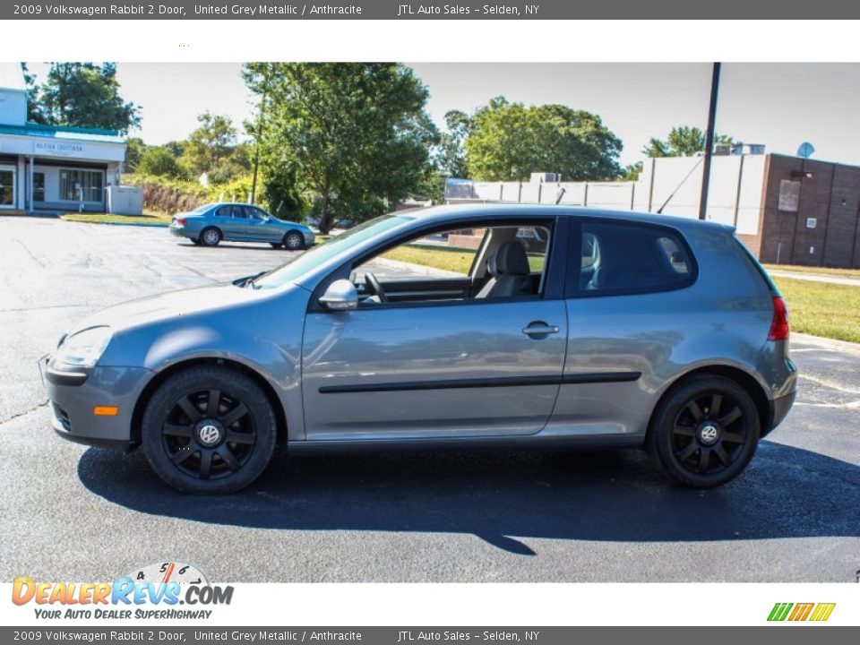 2009 Volkswagen Rabbit 2 Door United Grey Metallic / Anthracite Photo #3