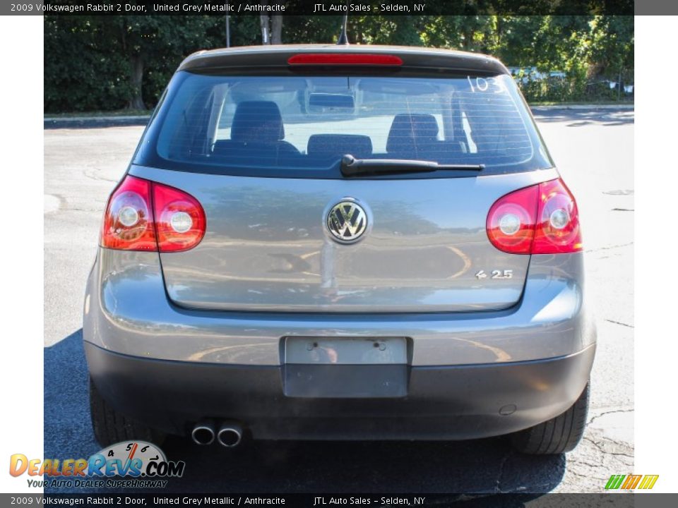 2009 Volkswagen Rabbit 2 Door United Grey Metallic / Anthracite Photo #5