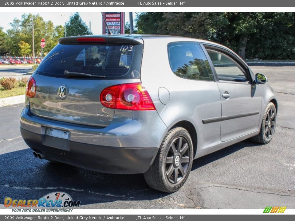 2009 Volkswagen Rabbit 2 Door United Grey Metallic / Anthracite Photo #6