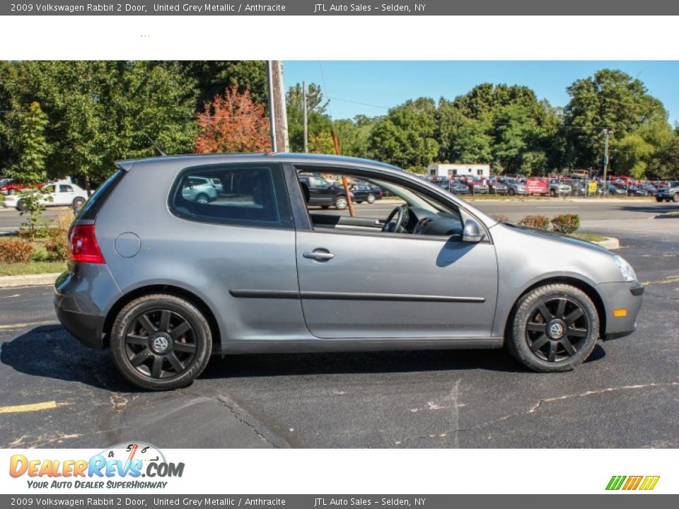 2009 Volkswagen Rabbit 2 Door United Grey Metallic / Anthracite Photo #7