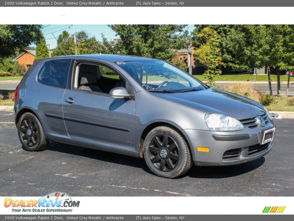 2009 Volkswagen Rabbit 2 Door United Grey Metallic / Anthracite Photo #8