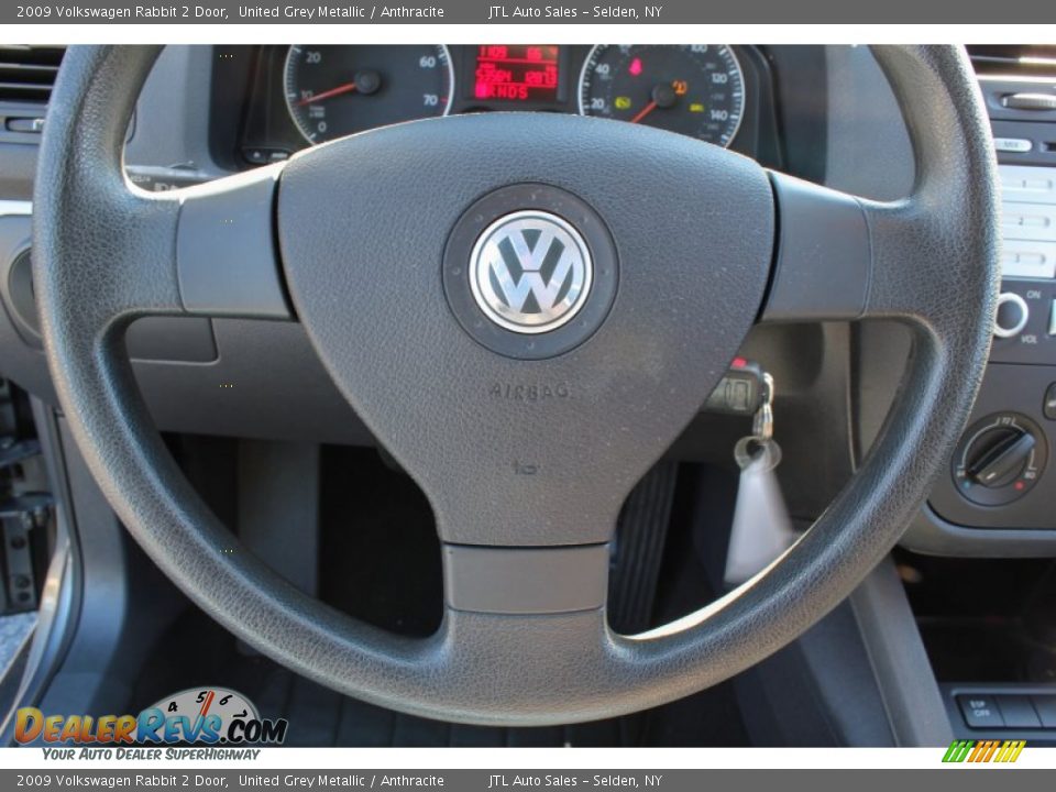 2009 Volkswagen Rabbit 2 Door United Grey Metallic / Anthracite Photo #15