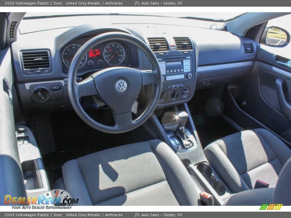 2009 Volkswagen Rabbit 2 Door United Grey Metallic / Anthracite Photo #16