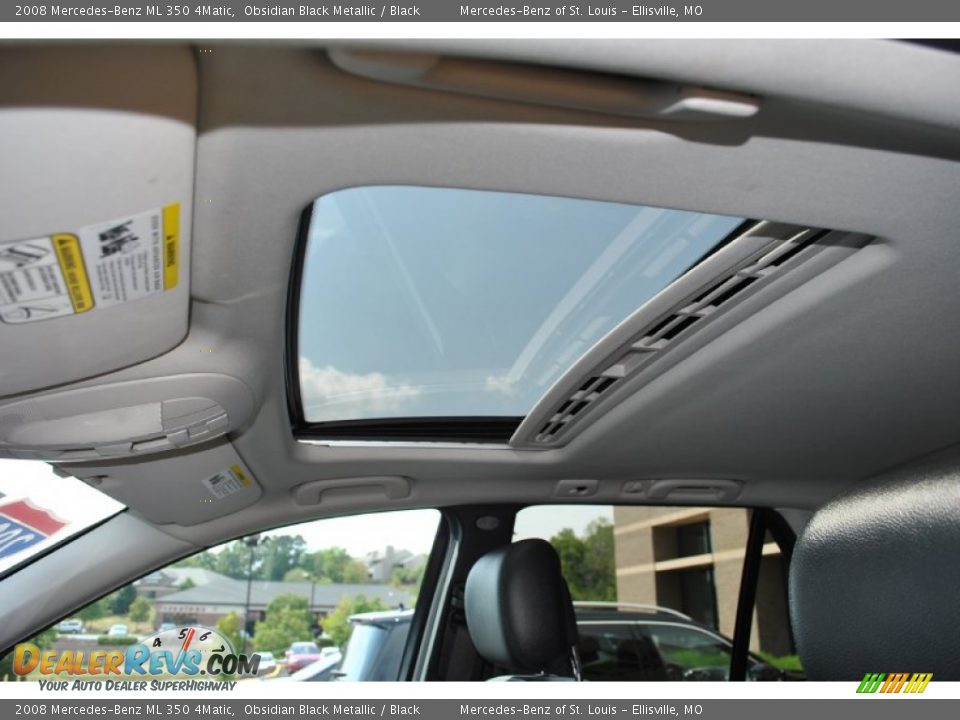 2008 Mercedes-Benz ML 350 4Matic Obsidian Black Metallic / Black Photo #5