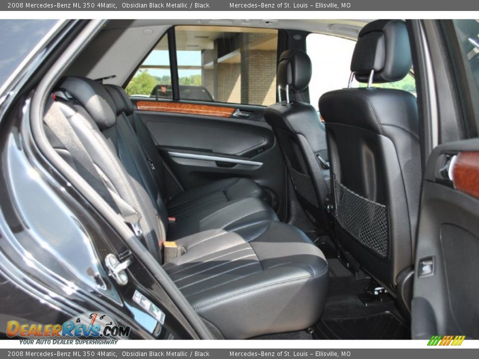 2008 Mercedes-Benz ML 350 4Matic Obsidian Black Metallic / Black Photo #10