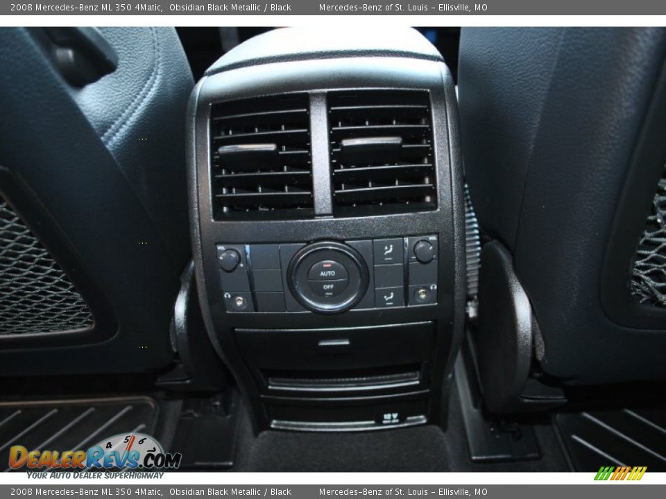 2008 Mercedes-Benz ML 350 4Matic Obsidian Black Metallic / Black Photo #15