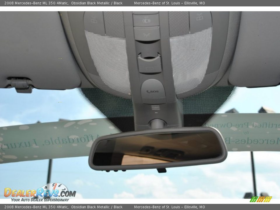 2008 Mercedes-Benz ML 350 4Matic Obsidian Black Metallic / Black Photo #16