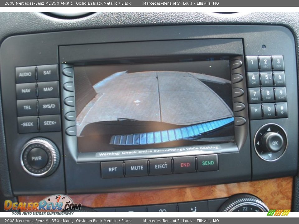2008 Mercedes-Benz ML 350 4Matic Obsidian Black Metallic / Black Photo #20
