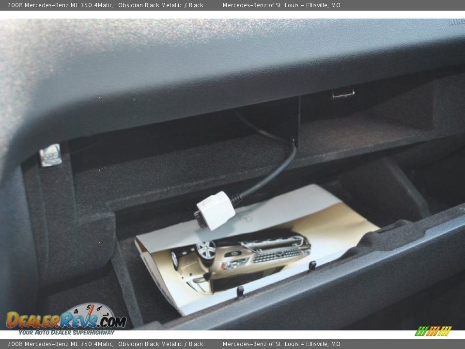 2008 Mercedes-Benz ML 350 4Matic Obsidian Black Metallic / Black Photo #22