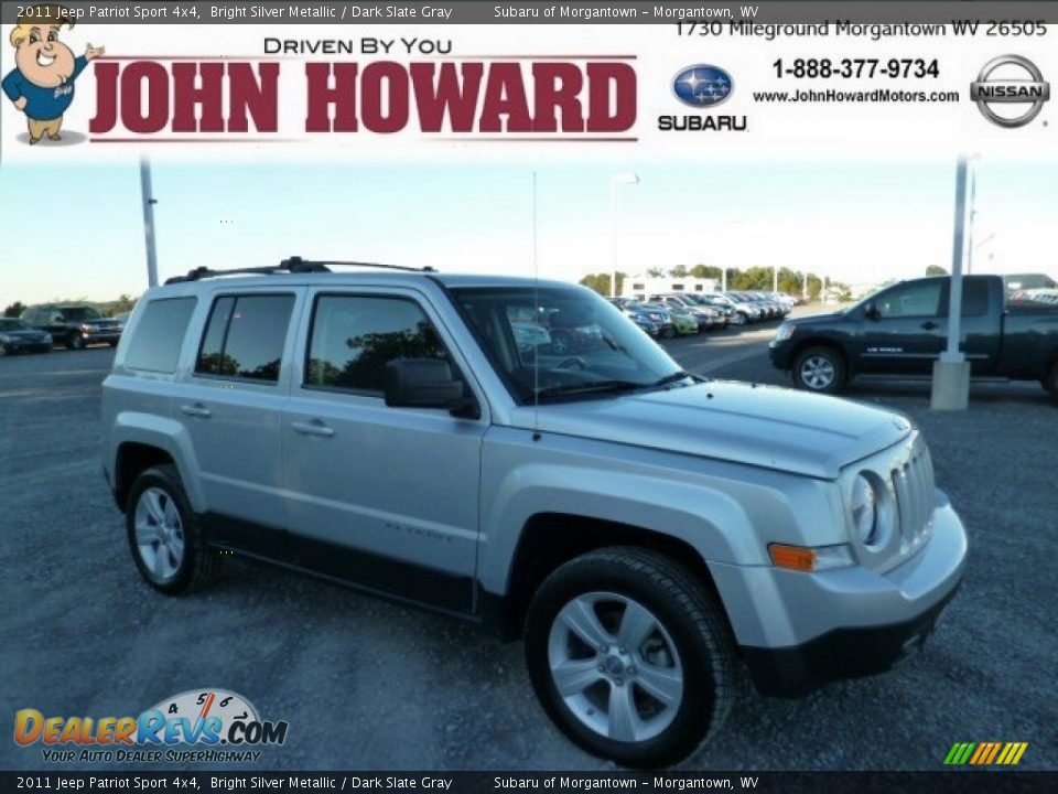 2011 Jeep Patriot Sport 4x4 Bright Silver Metallic / Dark Slate Gray Photo #1