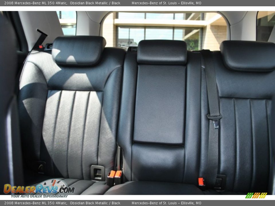 2008 Mercedes-Benz ML 350 4Matic Obsidian Black Metallic / Black Photo #23