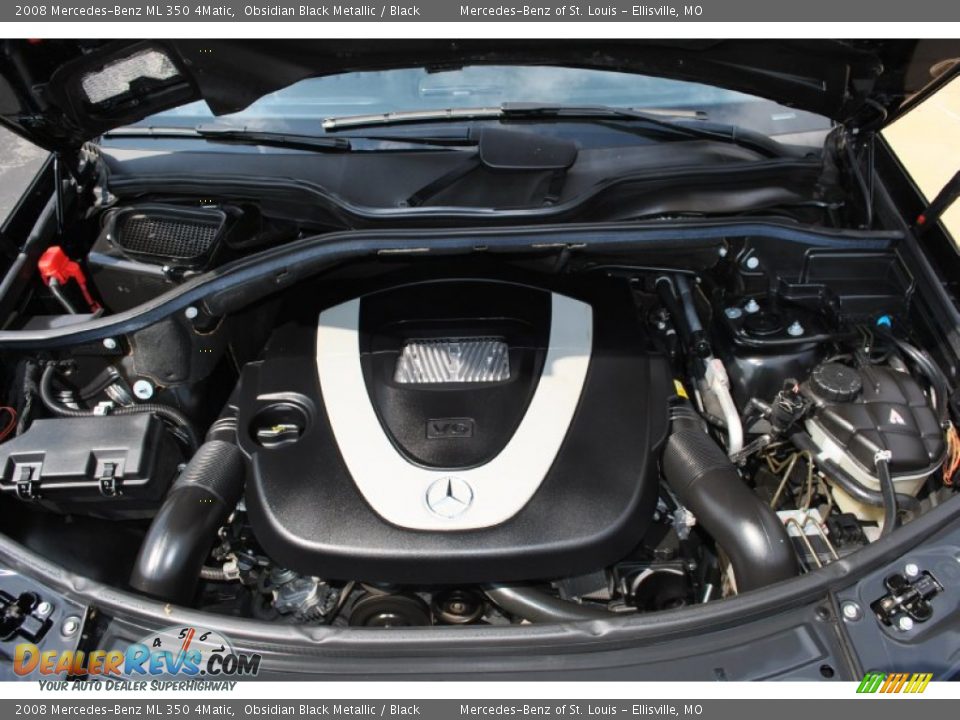 2008 Mercedes-Benz ML 350 4Matic Obsidian Black Metallic / Black Photo #24