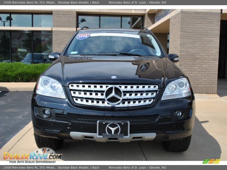 2008 Mercedes-Benz ML 350 4Matic Obsidian Black Metallic / Black Photo #25