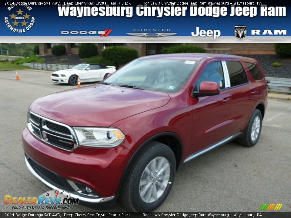 2014 Dodge Durango SXT AWD Deep Cherry Red Crystal Pearl / Black Photo #1