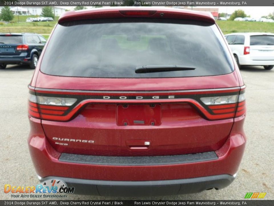 2014 Dodge Durango SXT AWD Deep Cherry Red Crystal Pearl / Black Photo #4