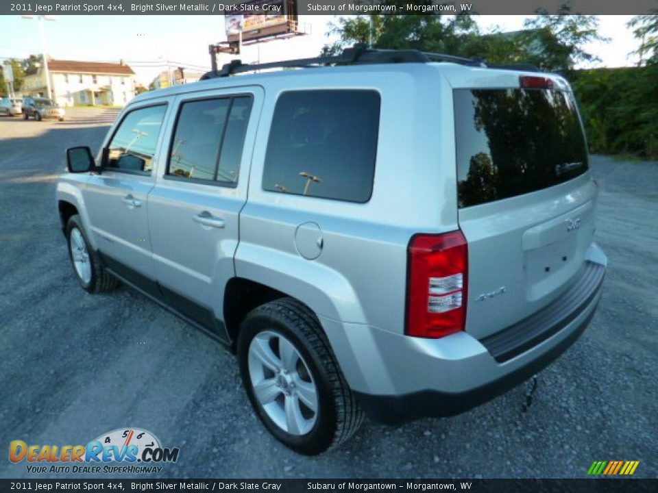 2011 Jeep Patriot Sport 4x4 Bright Silver Metallic / Dark Slate Gray Photo #9