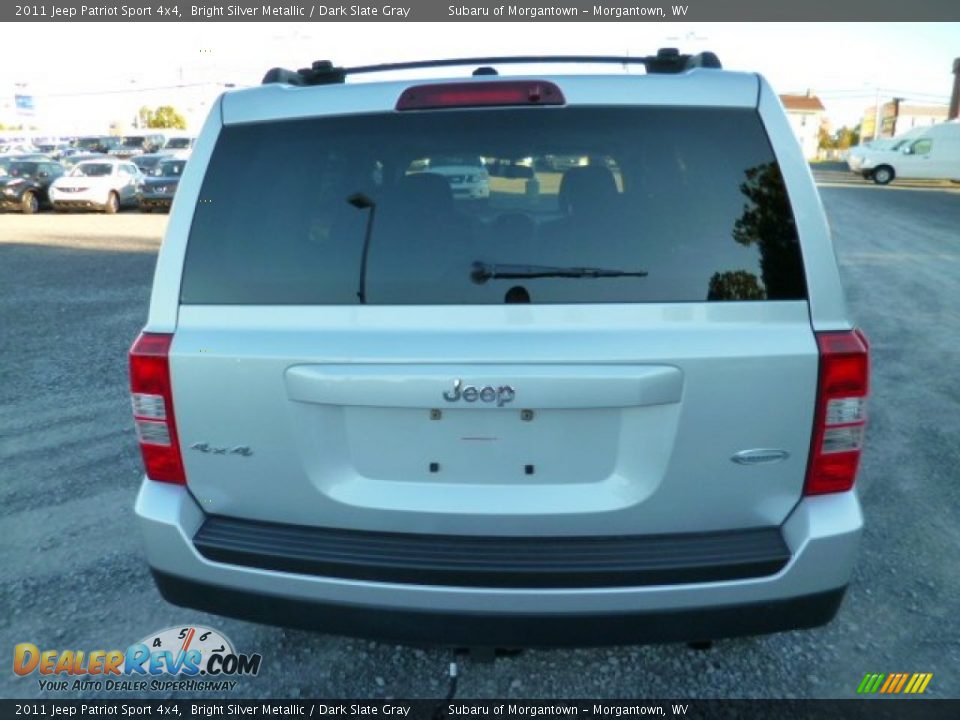 2011 Jeep Patriot Sport 4x4 Bright Silver Metallic / Dark Slate Gray Photo #10