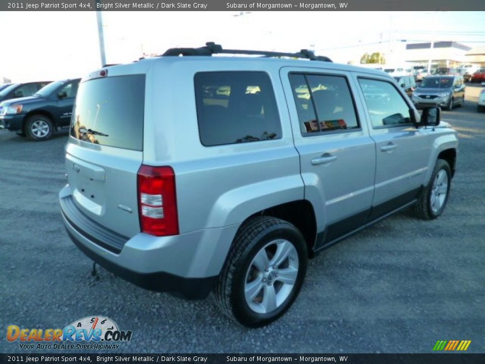 2011 Jeep Patriot Sport 4x4 Bright Silver Metallic / Dark Slate Gray Photo #11
