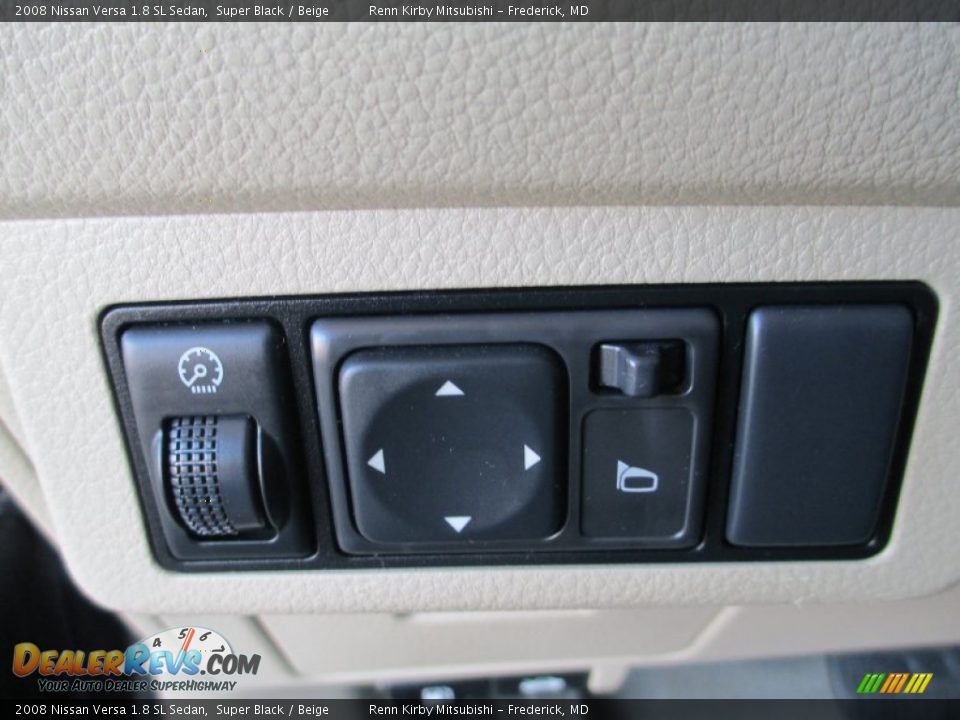 2008 Nissan Versa 1.8 SL Sedan Super Black / Beige Photo #13