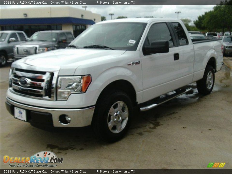 2012 Ford F150 XLT SuperCab Oxford White / Steel Gray Photo #2