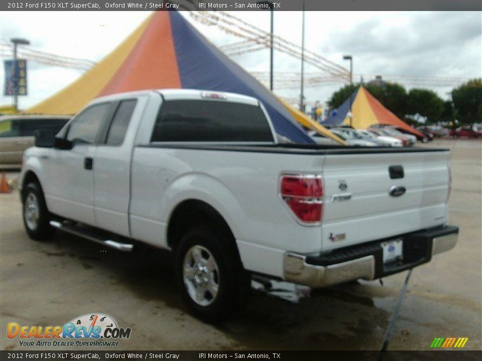 2012 Ford F150 XLT SuperCab Oxford White / Steel Gray Photo #3