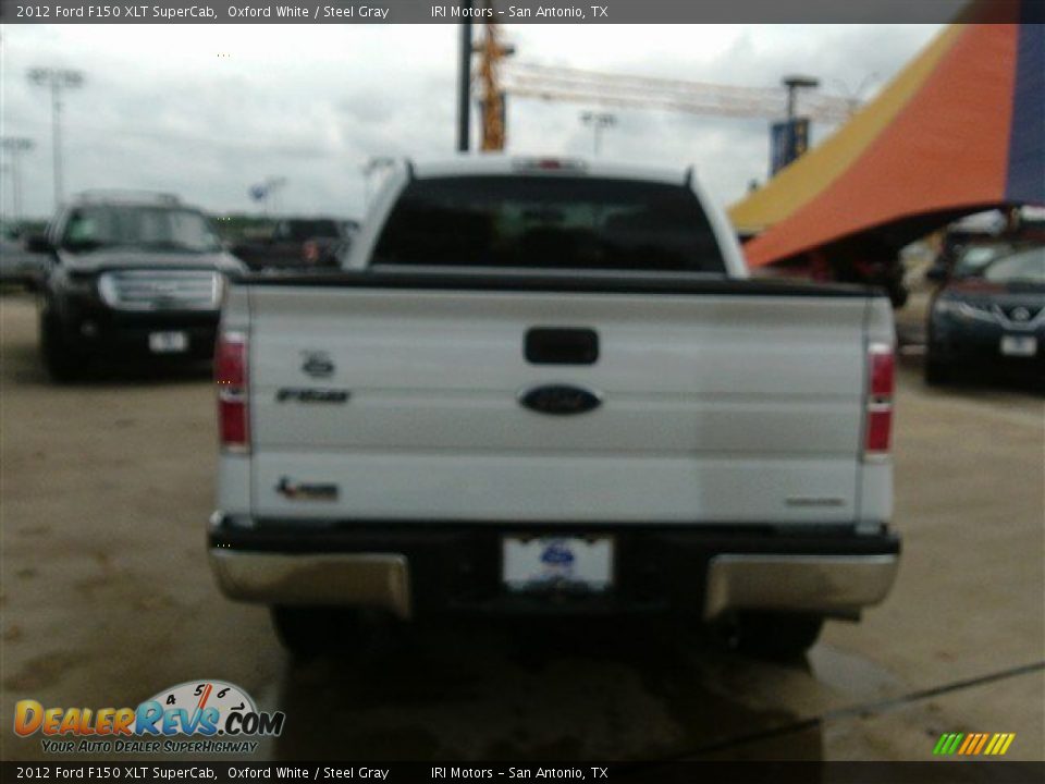 2012 Ford F150 XLT SuperCab Oxford White / Steel Gray Photo #4