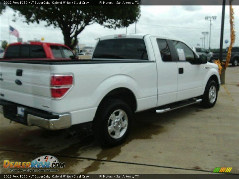 2012 Ford F150 XLT SuperCab Oxford White / Steel Gray Photo #5