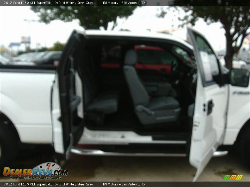 2012 Ford F150 XLT SuperCab Oxford White / Steel Gray Photo #7