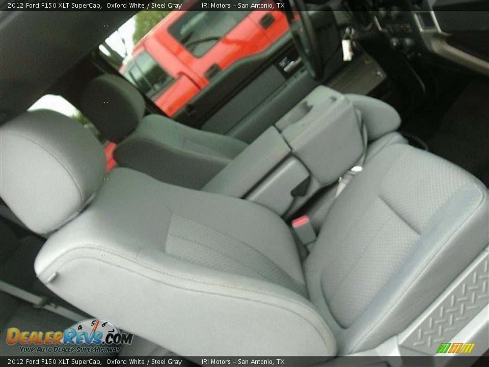 2012 Ford F150 XLT SuperCab Oxford White / Steel Gray Photo #10